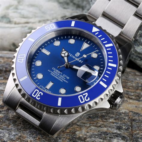 OCEAN One premium BLUE Ceramic Diver Watch .